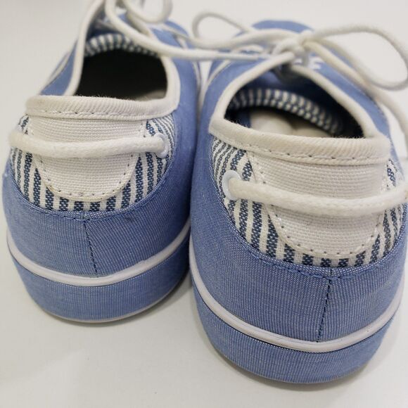 Grasshoppers Womens Casual Blue Canvas Walking Shoes, Size 7W - Picture 6 of 8